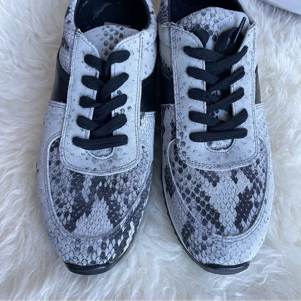 CoFi Womens Cofi Leathers Snake Suede Leather Sneakers Size 9